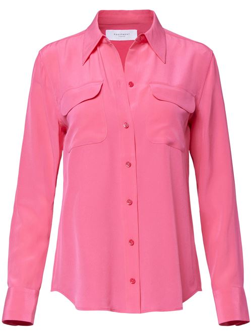 Raspberry pink silk shirt EQUIPMENT | Q23E231RASPERRY SOBRET